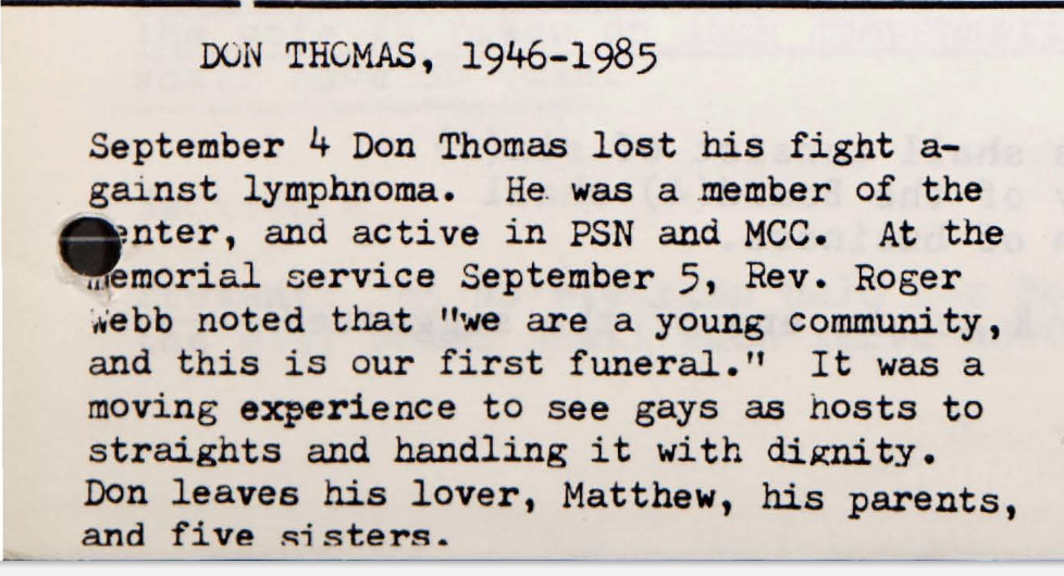 Don Thomas - Gayspeak - September 1985.png