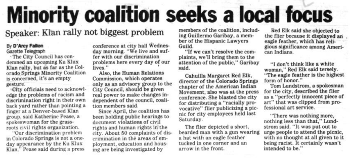 Minority coalition seeks a local focus - Colorado Springs Gazette Telegraph.png