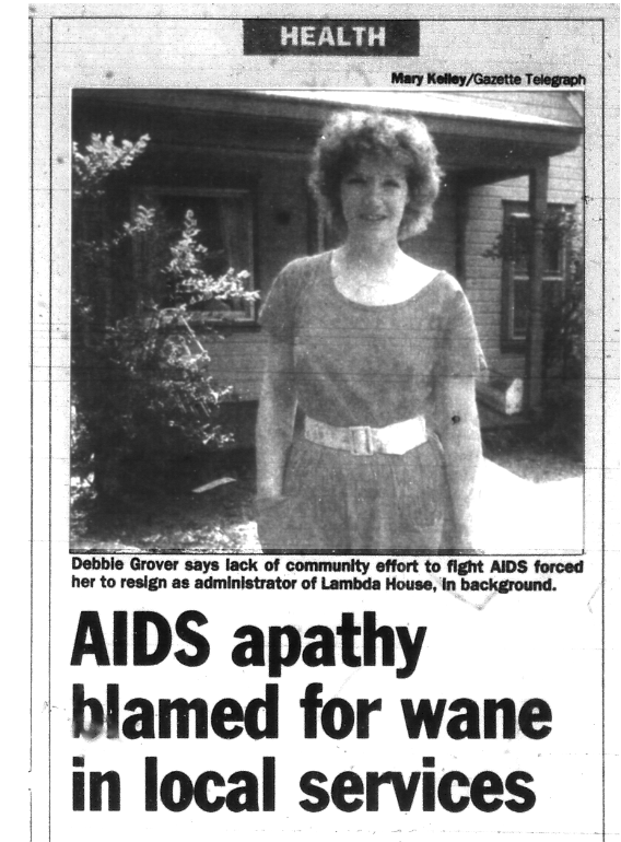 Newsletter Issue 1 - The Gazette - AIDS apathy blamed for wane in local services.png