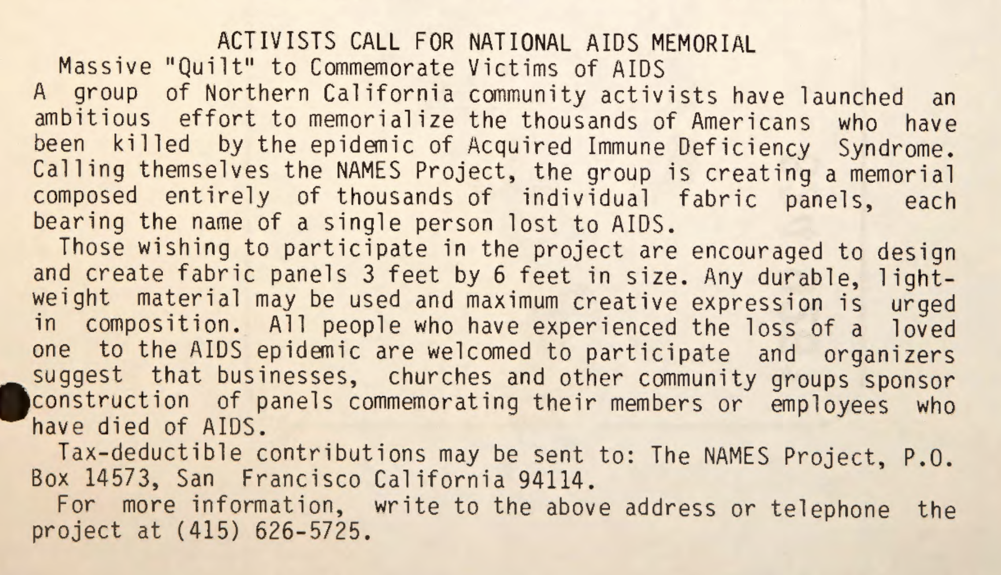 The AIDS Quilt - Gayspeak March 1887.png