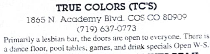 True Colors Lesbian Bar - Ground Zero July 1996.png